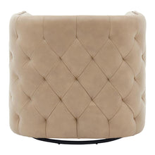 Load image into Gallery viewer, Leslie Top Grain Leather Swivel Tufted Chair
