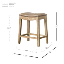 Load image into Gallery viewer, Elmo Bonded Leather Counter Stool
