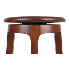 Load image into Gallery viewer, Foxy Mahogany Swivel Counter Stool
