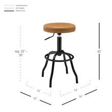 Load image into Gallery viewer, Eaton PU Leatgher Gaslift Backless Swivel Bar Stool
