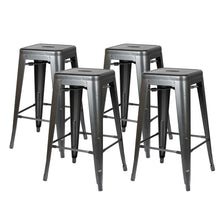 Load image into Gallery viewer, Metropolis Metal Backless Counter Stool, (Set of 4)
