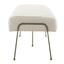 Load image into Gallery viewer, Merritt Pleated Velvet Fabric Bench
