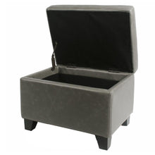 Load image into Gallery viewer, Julian Rectangular Bonded Leather Storage Ottoman
