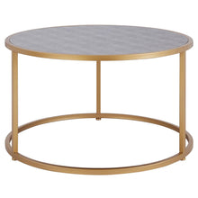 Load image into Gallery viewer, Anza Faux Shagreen Nesting Coffee Table Set of 2
