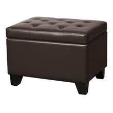 Load image into Gallery viewer, Julian Rectangular Bonded Leather Storage Ottoman
