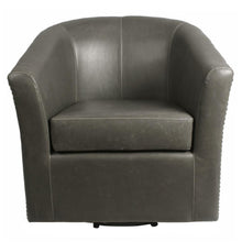 Load image into Gallery viewer, Ernest Bonded Leather Swivel Chair
