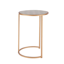Load image into Gallery viewer, Anza Set of 2 Round Faux Shagreen Nesting End Table
