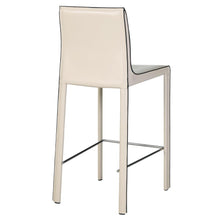 Load image into Gallery viewer, Gervin Recycled Leather Counter Stool, (Set of 2)
