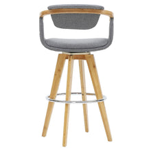 Load image into Gallery viewer, Darwin Fabric Bamboo Counter Stool
