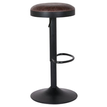 Load image into Gallery viewer, Juno PU Leather Gaslift Backless Swivel Bar Stool, (Set of 2)
