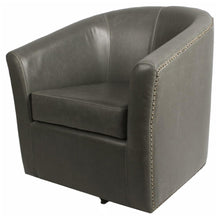 Load image into Gallery viewer, Ernest Bonded Leather Swivel Chair
