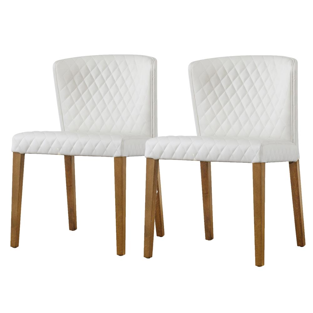 Albie PU Dining Side Chair, (Set of 2)