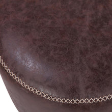Load image into Gallery viewer, Gaia PU Leather Round Ottoman
