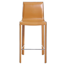 Load image into Gallery viewer, Gervin Recycled Leather Counter Stool, (Set of 2)

