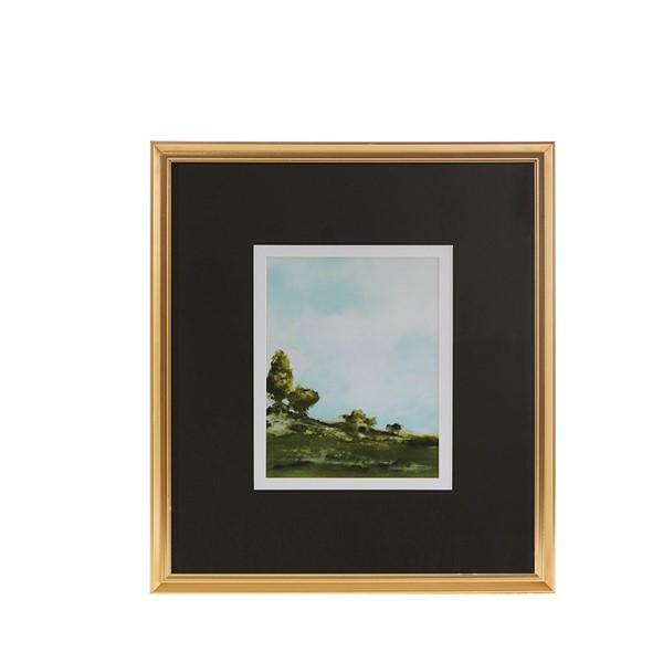 Martha Stewart Across The Plains 1 Framed Glass Wall Art Double Mat MT95G-0029 By Olliix