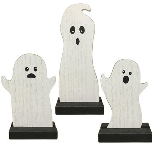 3/Set Wooden Ghosts (Pack of 2)