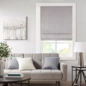 Madison Park Galen 100% Polyester Basketweave Room Darkening Roman Shade MP40-6553 By Olliix