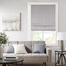 Load image into Gallery viewer, Olliix Galen 100% Polyester Basketweave Room Darkening Cordless Roman Shade By Madison Park MP40-7195
