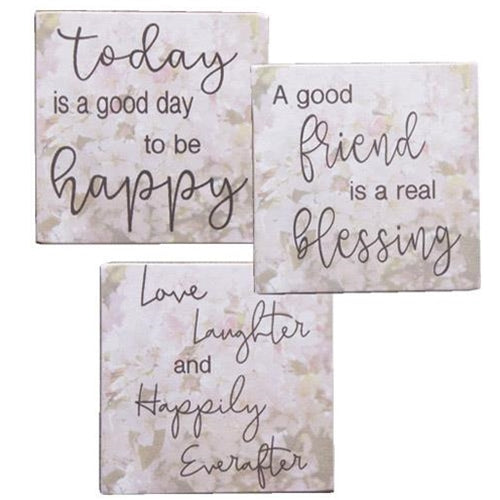 A Good Day To Be Happy Block 3 asstd. (Pack of 4)