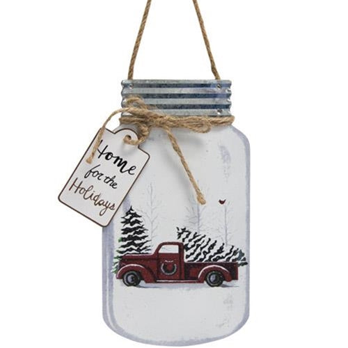 Home for the Holidays Mason Jar Hanger (Pack of 4)
