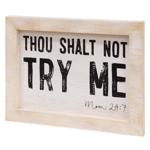 Mom 24:7 Framed Sign (Pack of 4)