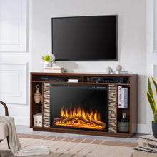 Load image into Gallery viewer, 34/37 Inch Electric Fireplace Recessed with Adjustable Flames
