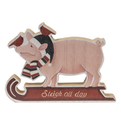 Chunky Christmas Pig Sitter (Pack of 2)