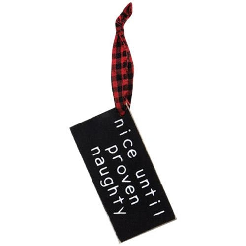 4/Set I've Been Good-ish Buffalo Check Tags  (Pack of 4)