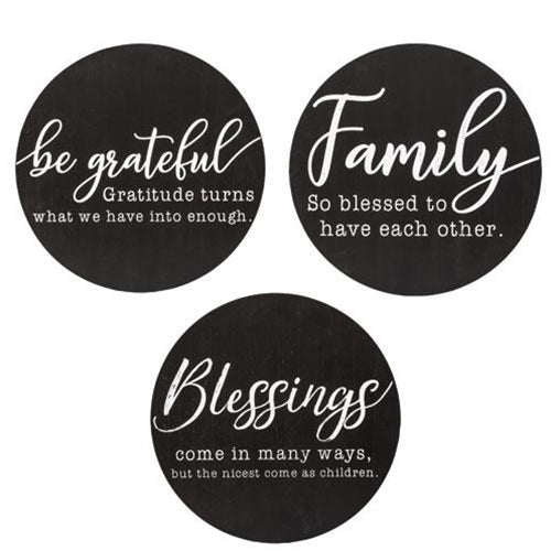 Family Sayings Round Sign 11.75