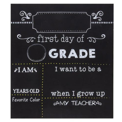 Gradeschool Milestones Chalkboard (Pack of 2)