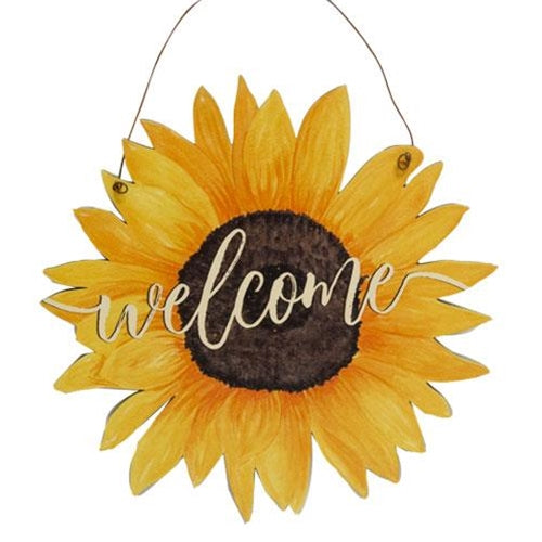 Sunflower Welcome Sign (Pack of 4)