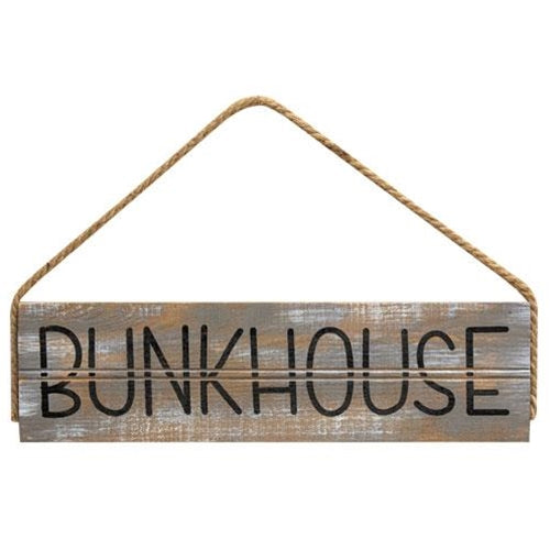 Rustic Wood Bunkhouse Sign (Pack of 4)