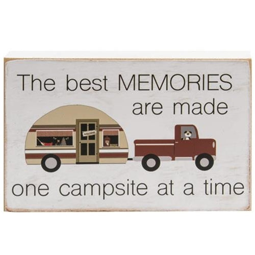 The Best Memories Camper Block (Pack of 4)