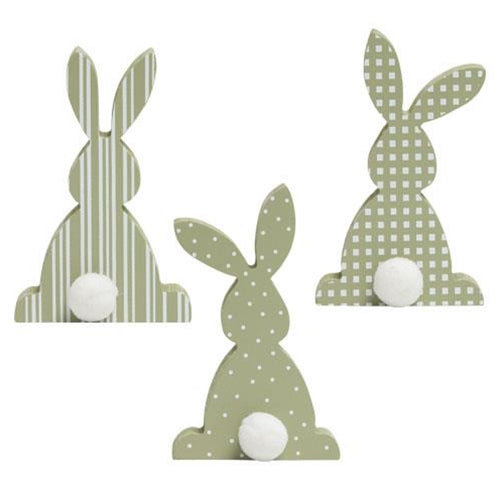 Spring Green Chunky Bunny 3 Asstd. (Pack of 4)