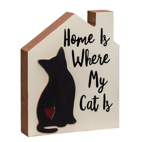Home Is Where My Cat Is Chunky House (Pack of 4)