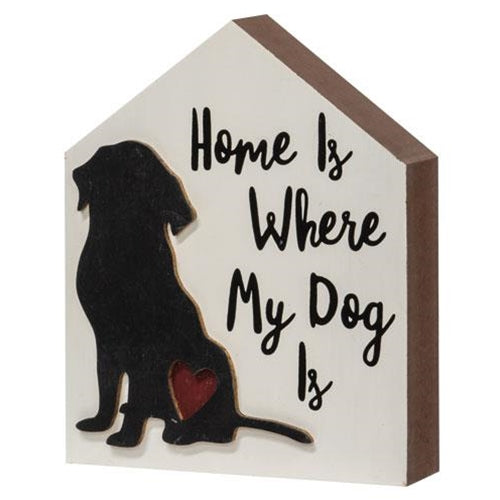 Home Is Where My Dog Is Chunky House (Pack of 4)