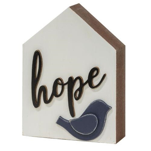 Hope Chunky House w/Bird (Pack of 4)