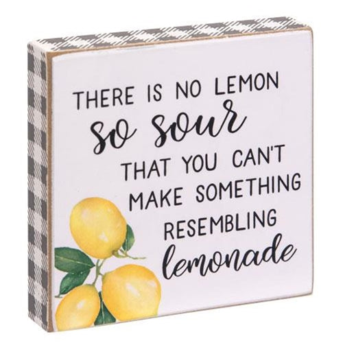 Lemonade Square Block 2 Asstd (Pack of 4)