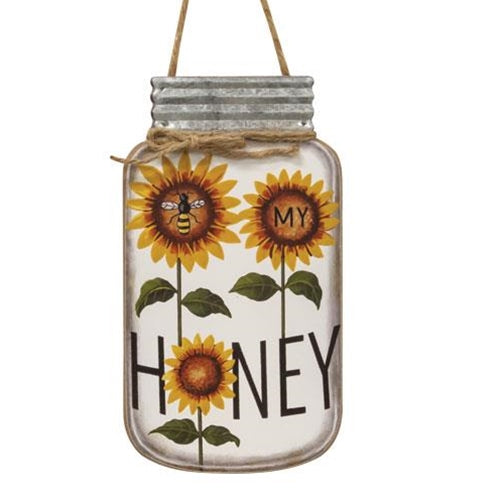 Bee My Honey Mason Jar Sign (Pack of 4)