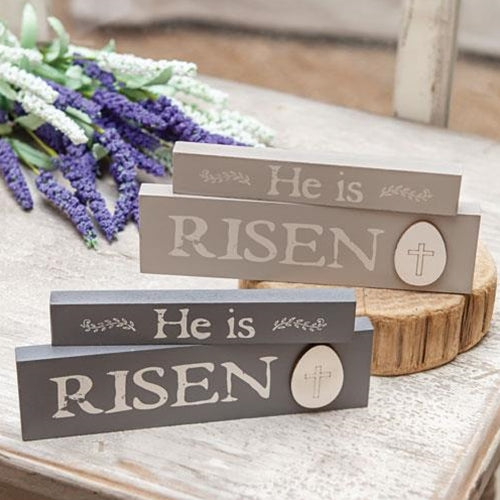 2/Set He Is Risen Stacking Blocks 2 Asstd. (Pack of 4)