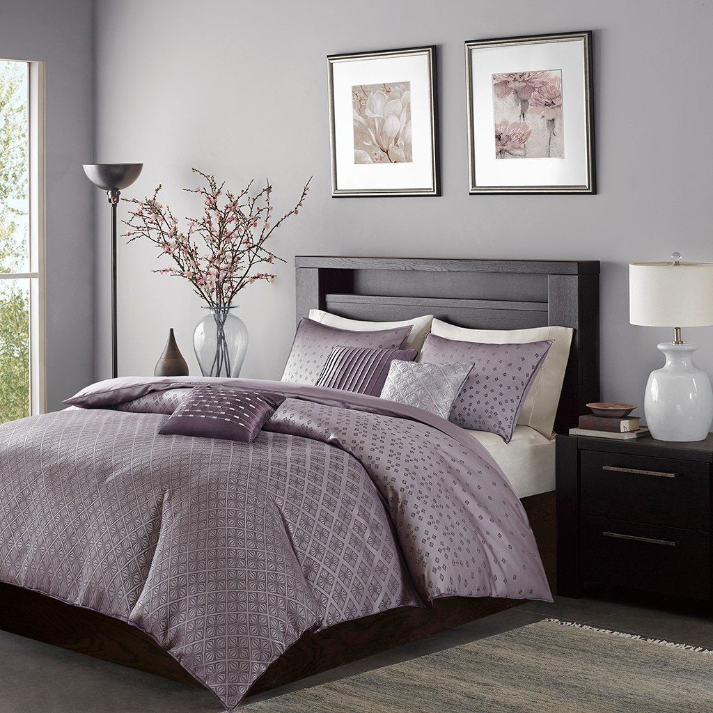 Madison Park Biloxi 6 Piece Duvet Cover Set -King/Cal King MP12-3054 By Olliix