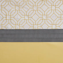 Load image into Gallery viewer, 510 Design Donnell Embroidered And Pieced Shower Curtain With Liner
