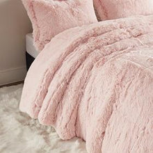 Load image into Gallery viewer, Intelligent Design Malea 100% Polyester Back Solid Shaggy Long Fur Comforter Set ID10-1825 By Olliix
