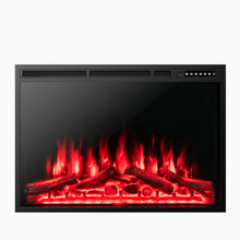Load image into Gallery viewer, 34/37 Inch Electric Fireplace Recessed with Adjustable Flames
