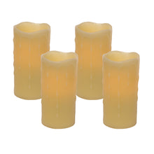 Load image into Gallery viewer, LED Dripping Wax Pillar Candles with Remote (Set of 4)
