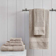 Load image into Gallery viewer, Madison Park Organic 100% Cotton 6 Piece Towel Set- Tan MP73-6629 By Olliix
