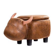 Load image into Gallery viewer, Buffalo Upholstered Ride-on Storage Ottoman Footrest
