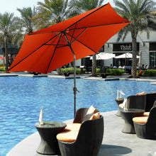 Load image into Gallery viewer, 9 ft Patio Outdoor Umbrella with Crank-Orange
