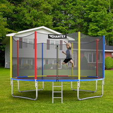 Load image into Gallery viewer, 14 Feet Trampoline with Safety Enclosure Net and Ladder Outdoor for Kids Adults
