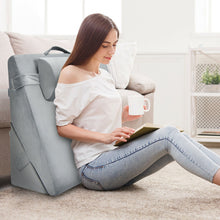 Load image into Gallery viewer, Adjustable Memory Foam Incline Pillow with Head Support for Sleeping Reading
